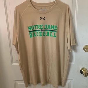 Under Armour notre dame baseball tee shirt